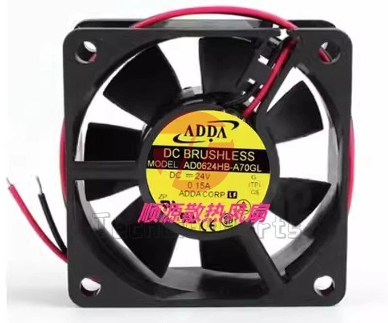 ADDA AD0624HB-A70GL 6025 DC24V 0.15A 2-Pin Inverter Cooling Fan