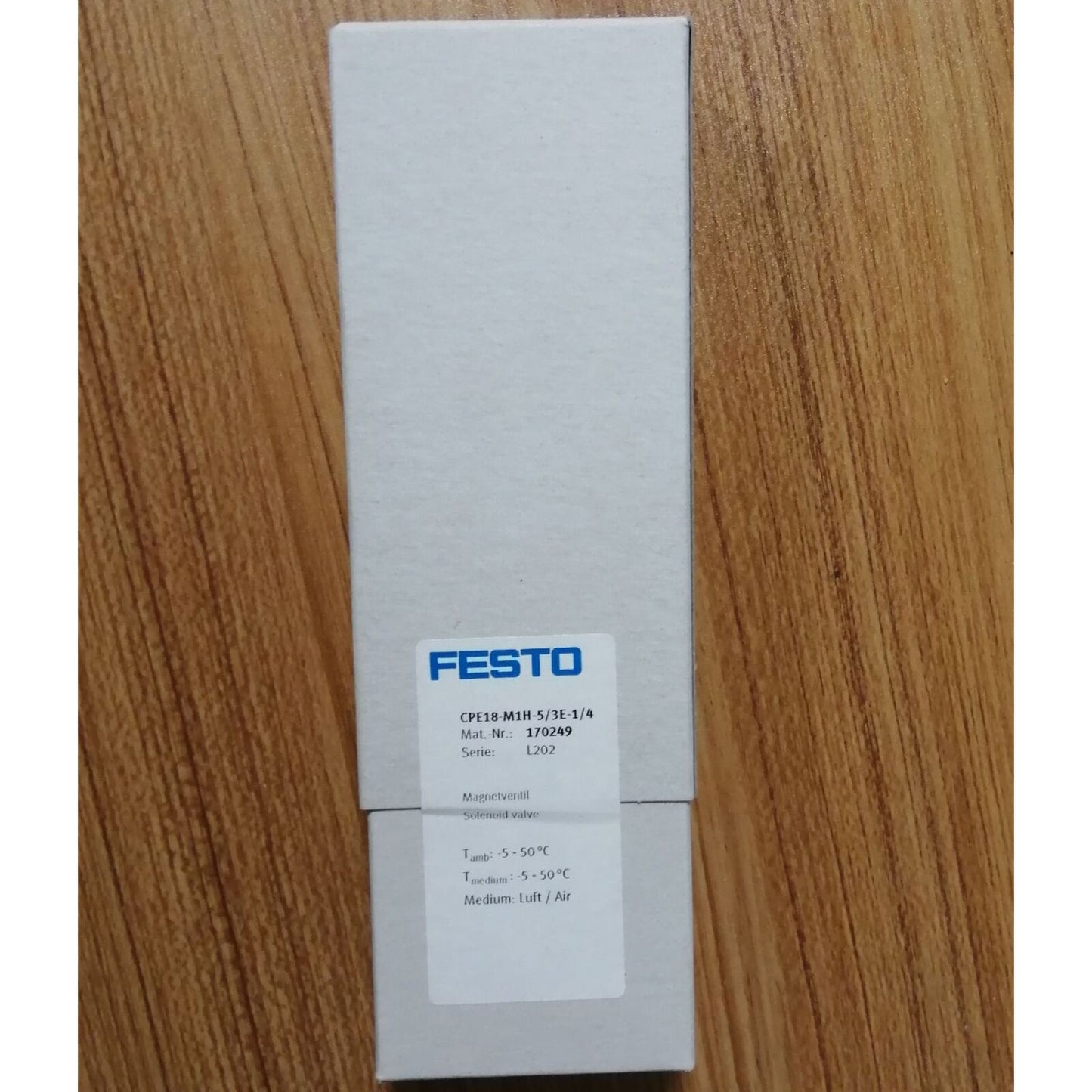 FESTO CPE18-M1H-5/3E-1/4 170249 Solenoid Valve | Industrial Flow Control - FESTO