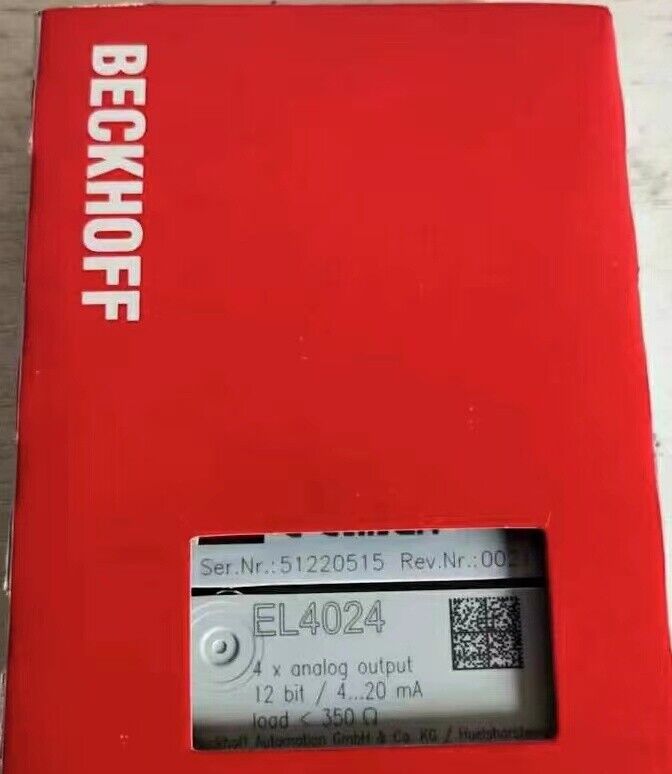 New Beckhoff EL4024 4-Channel Analog Output Terminal - BECKHOFF