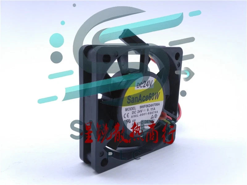 1 PCS SANYO Fan 9WF0624H706A A90L-0001-0567#A DC 24V 0.11A 6015 6CM FANUC fan