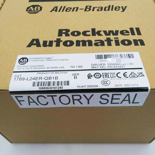 1769-L24ER-QB1B NEW ALLEN BRADLEY CompactLogix 750KB Controller AB - ALLEN BRADLEY