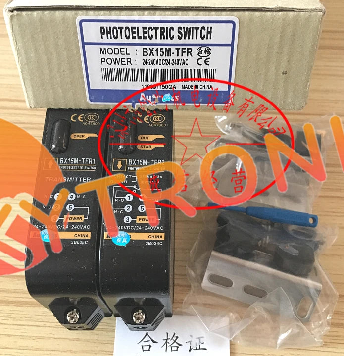 1 pcs AUTONICS BX15M-TFR Photoelectric Sensor