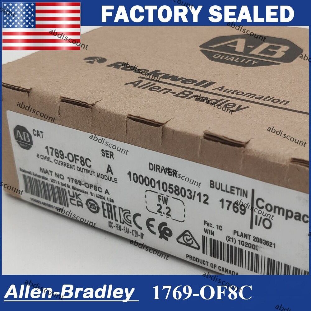 1PC NEW 1769-OF8C Ser A CompactLogix 8 Pt Current Module Allen-Bradley - ALLEN-BRADLEY
