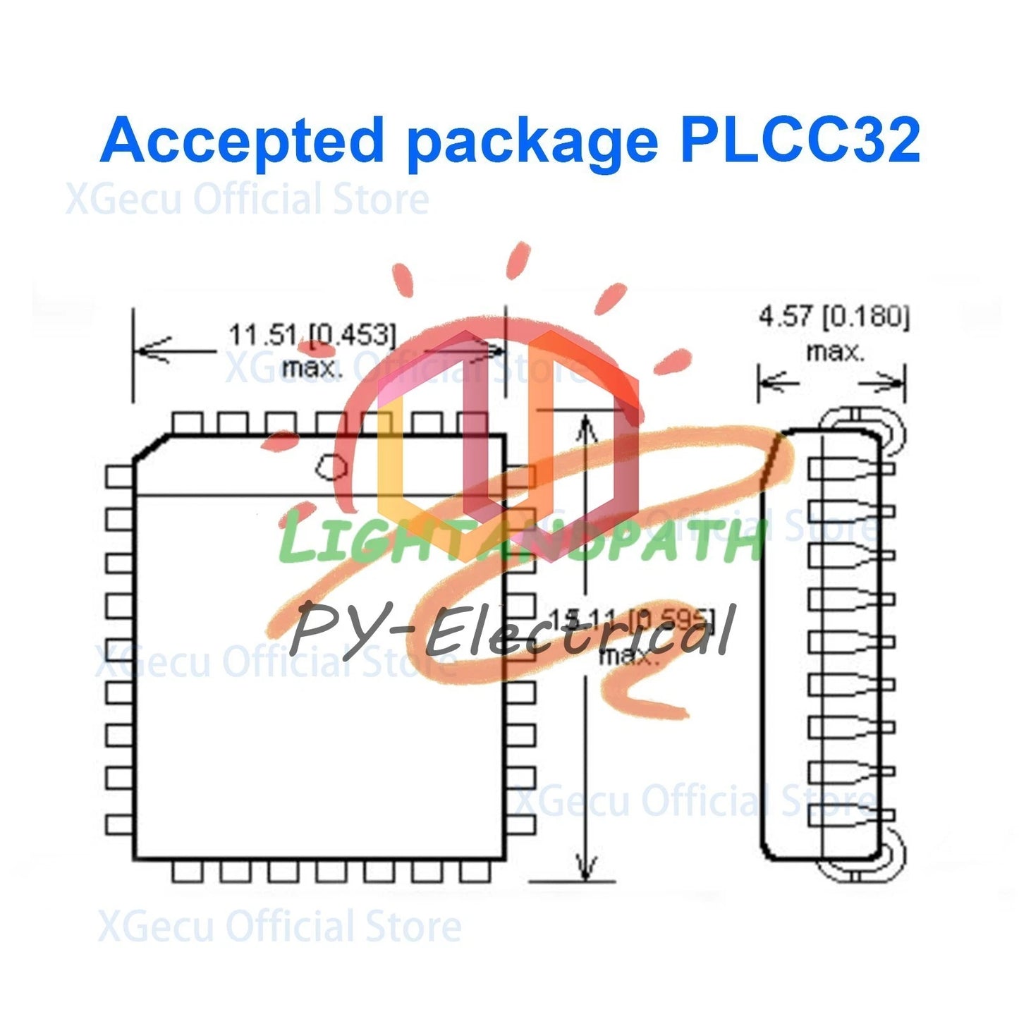SA015A1T PLCC32-DIP32 universal Adapter for TL866II Plus T56 programmer 70-0274