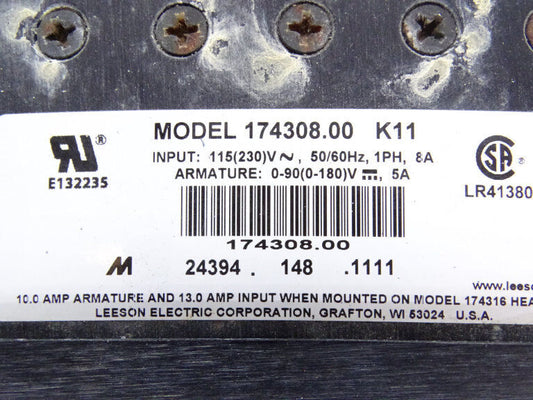 REGAL REXNORD LEESON ELECTRIC CO 174308.00 DRIVE Optimized for Energy Efficiency and portability - REGAL
