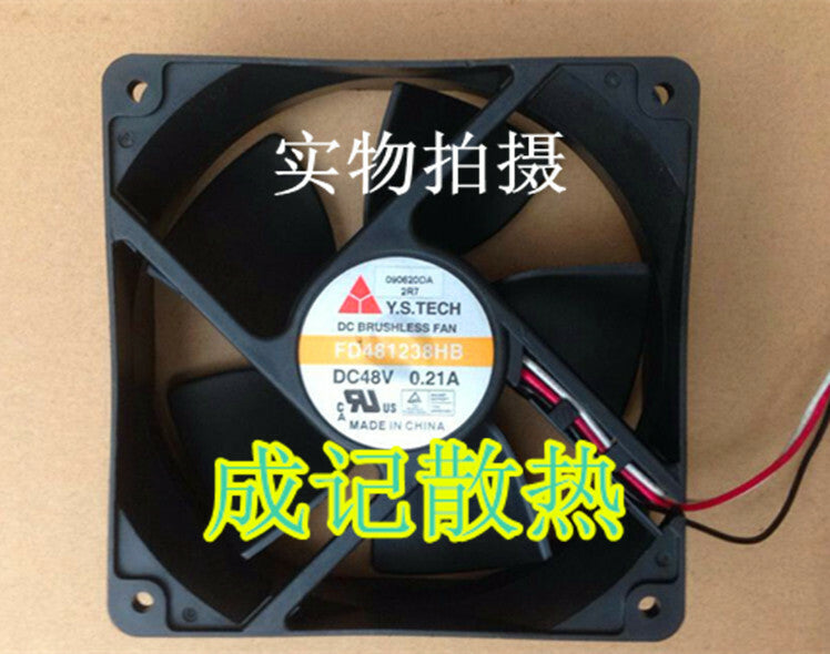 1pcs Y.S.TECH FD481238HB 12038 48V 0.21A 3-wire cooling fan