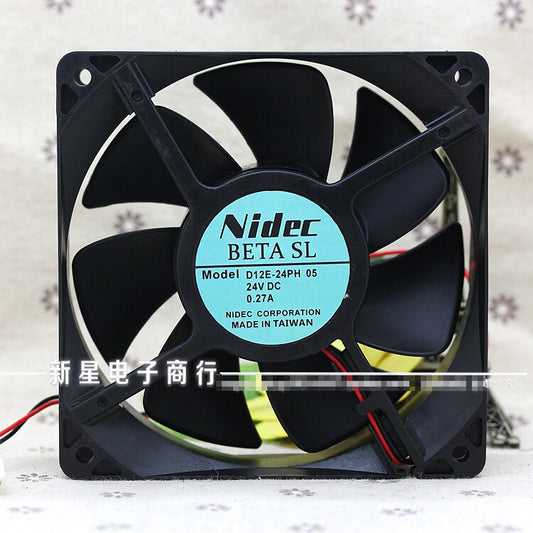 1pcs Nidec D12E-24PH 05 24V 0.27A 12038 12cm inverter cooling fan 2pin