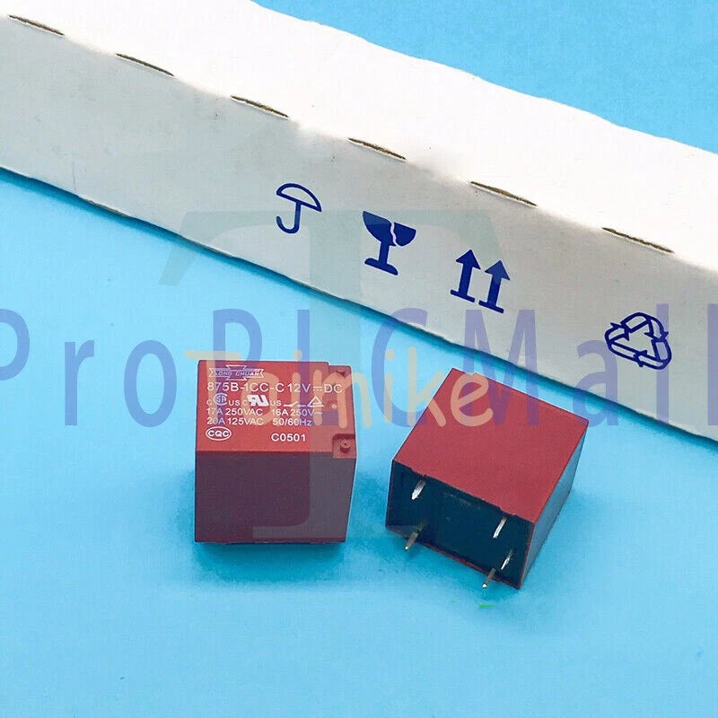10Pcs SONG CHUAN 875B-1CC-C 12VDC Power Relay 5Pins 17A 250VAC~