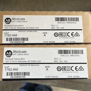 1762-IA8 MicroLogix 1762-IA8 8-Point 120V AC Input Module 1762IA8 Sealed - MICROLOGIX