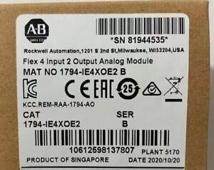 New Factory Sealed AB 1794-IE4XOE2 SER B Flex 4 Input 2 Output Analog Module PLC - SIEMENS
