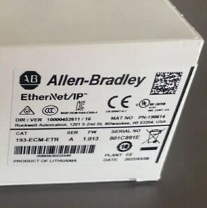 Sealed Allen-Bradley 193-ECM-ETR Ethernet Ip Comm Module 193ECMETR - ALLEN-BRADLEY