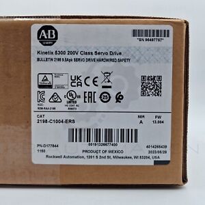 2198-C1004-ERS Kinetix 5300 servo drive 0.72kW 230VAC 3-ph 2.8A current out - ERS