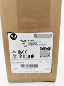 Allen Bradley 25B-D010N104 Powerflex 525 AC Drive: 5HP 4.0KW Efficient AC Motor Drive with Smart Features - ALLEN BRADLEY