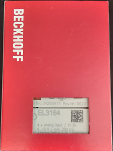 Factory Sealed Beckhoff EL3164 PLC Module EL 3164 New In Box - BECKHOFF