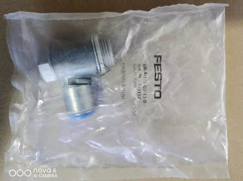 Festo GRLA-1/2-QS-12-D 193152 One Throttle Valve Free Shipping