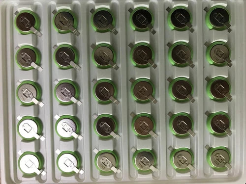 1PC 3V button battery with welding pin 125 ℃ BR1632A / fan #un