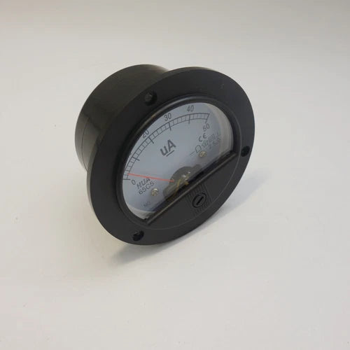 Round Analog Ammeter Panel AMP Current Meter Dia. 90mm Direct Connect DC 0-50uA