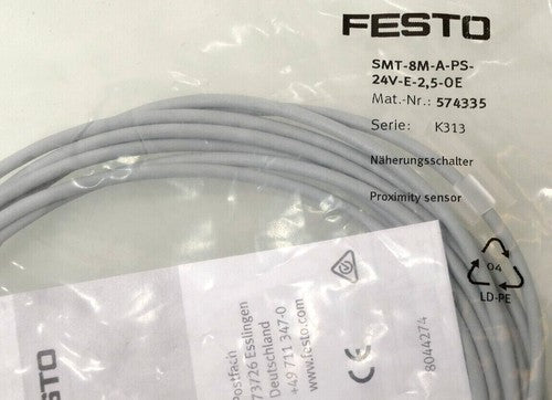 Festo SMT-8M-A-PS-24V-E-2,5-OE 574335 Magnetic Switch One Free Shipping