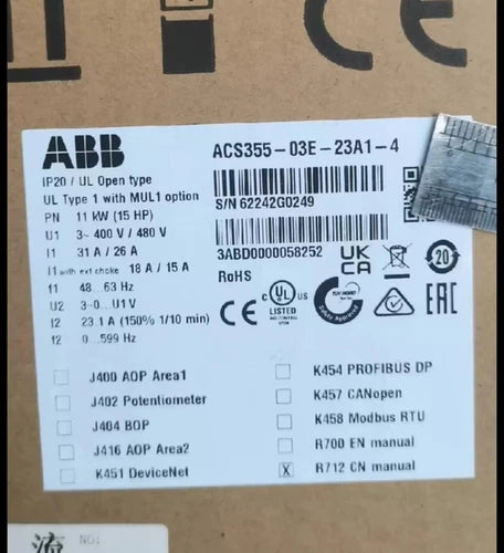 1PC ABB ACS355-03E-23A1-4 Inverter ping ACS35503E23A14