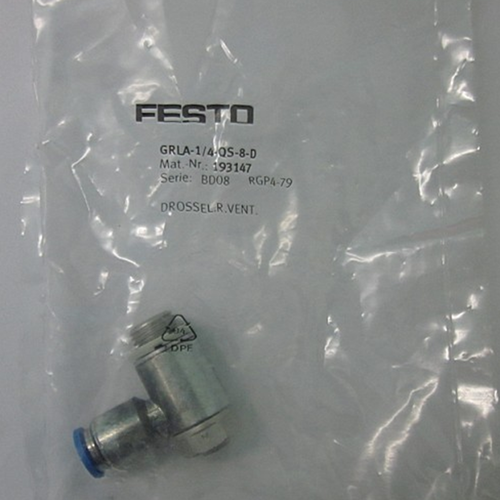 Festo GRLA-1/4-QS-8-D 193147 Valve One Free Shipping GRLA1/4QS8D