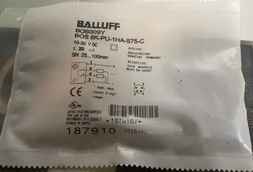 BALLUFF BOS 6K-PU-1HA-S75-C BOS009Y Sensor One Free Shipping