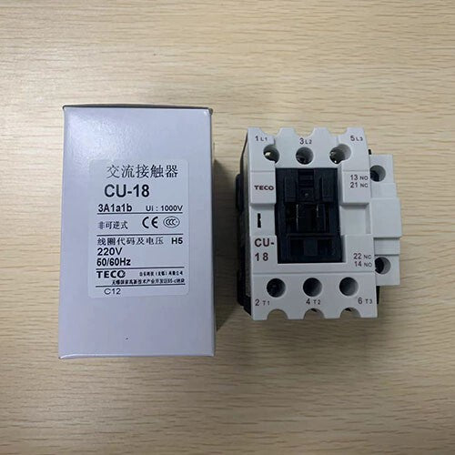 1PCS TECO CU-18 Magnetic Contactor 24V 110V 220V 380V