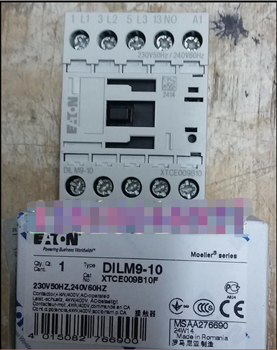 1PC EATON MOELLER DILM9-10 230V50Hz,240V60Hz Contactor DILM910
