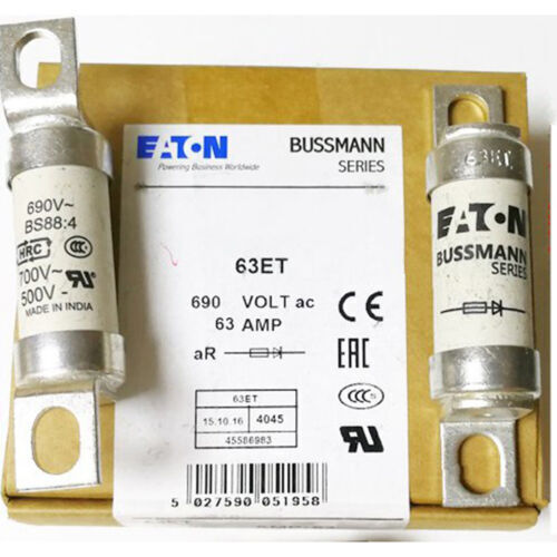 10PCS/Box Bussmann EATON Fuse BS88:4 63ET 63A 690V Fast Delivery