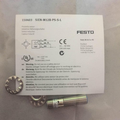 Festo SIEN-M12NB-PS-S-L Proximity Sensor Free Shipping One SIENM12NBPSSL