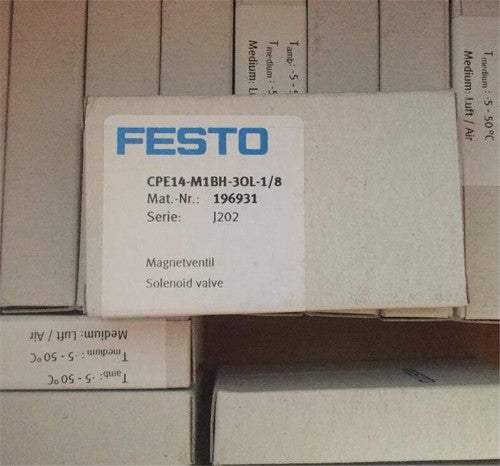 Festo CPE14-M1BH-3OL-1/8 196931 Solenoid Valve One CPE14M1BH3OL1/8