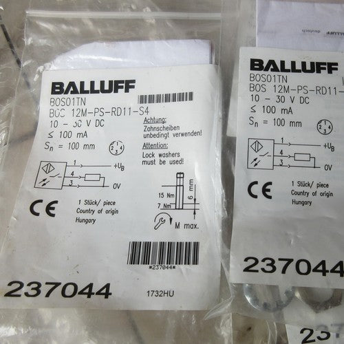 BALLUFF BOS 12M-PS-RD11-S4 Photoelectric Switch One Free Shipping