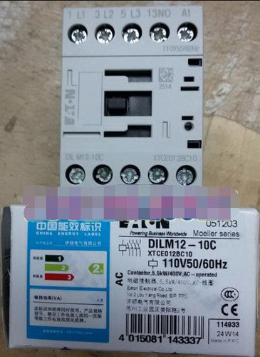1PC EATON MOELLER DILM12-10C 110V50/60HZ Contactor DILM1210C