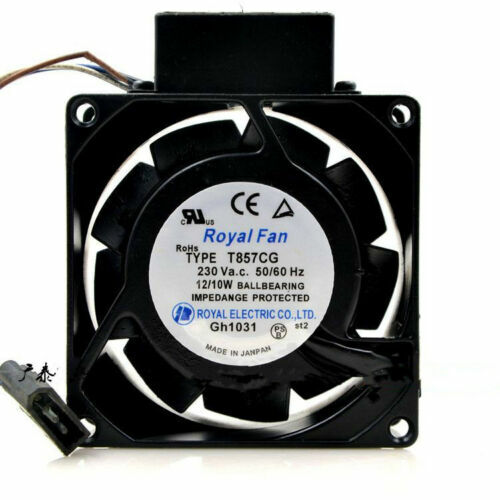 1pcs Royal Fan TYPE T857CG 230V 12 / 10W 8CM 8038 High temperature cooling fan
