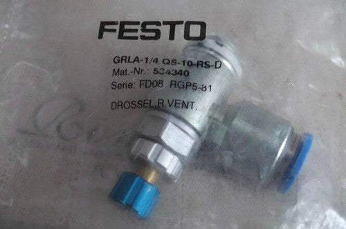 Festo GRLA-1/4-QS-10-RS-D 534340 Valve One Free Shipping GRLA1/4QS10RSD