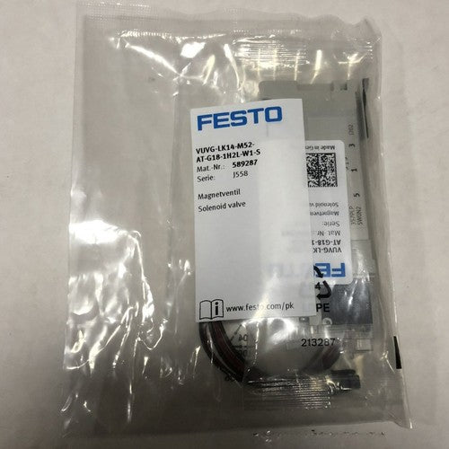 Festo VUVG-LK14-M52-AT-G18-1H2L-W1-S 589287 Solenoid Valve One Free Shipping