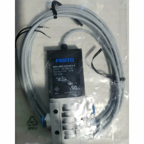 Festo MHE3-M1H-3/2G-QS-6-K 525152 Solenoid Valve One MHE3M1H3/2GQS6K