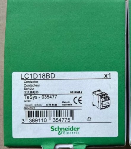 1PC SchneiderLC1D18BD Contactor LC1-D18BD 18A DC24V Free Shipping