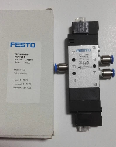 Festo CPE14-M1BH-5/3G-QS-6 196903 Solenoid Valve One CPE14M1BH5/3GQS6