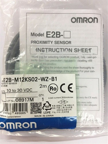 Omron E2B-M12KS02-WZ-B1 Proximity Sensor One E2BM12KS02WZB1 Free Shipping