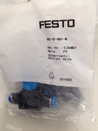 Festo HE-2-QS-6 153467 Valve One Free Shipping HE2QS6