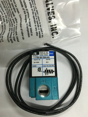 MAC 117B-501BAAA Solenoid Valve One 117B501BAAA Free Shipping