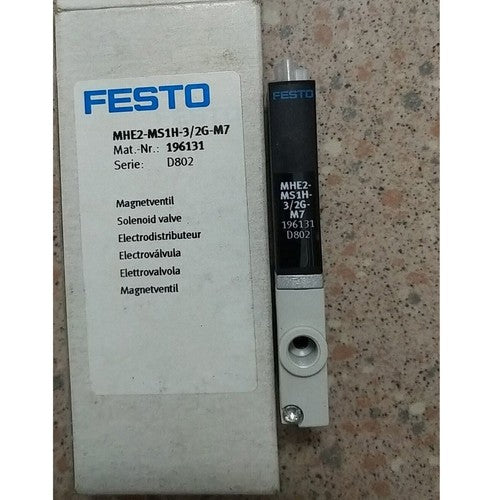 Festo MHE2-MS1H-3/2G-M7 196131 Solenoid Valve One MHE2MS1H3/2GM7