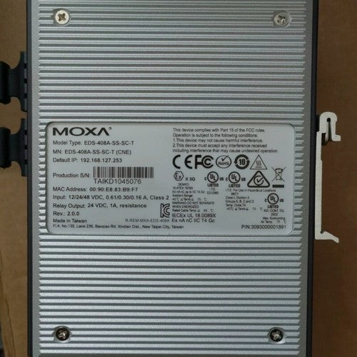 1PC Moxa EDS-408A-SS-SC-T Ethernet Switch EDS408ASSSCT