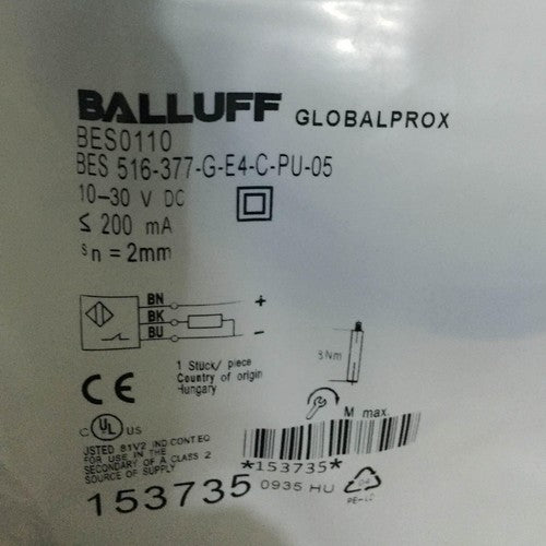 BALLUFF BES 516-377-G-E4-C-PU-05 Proximity Sensor One