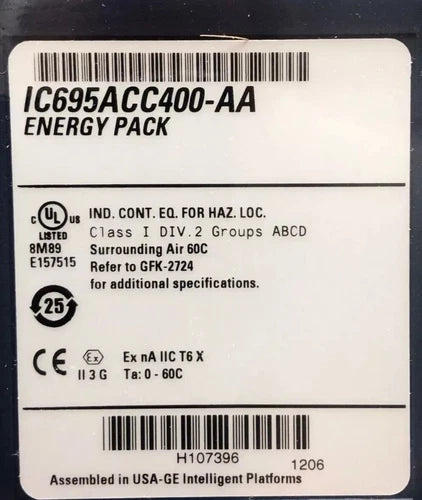 GE Fanuc IC695ACC400-AA PLC Module One ping