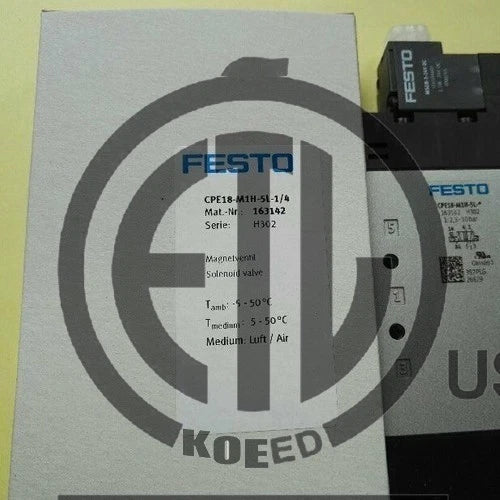1PC FESTO CPE18-M1H-5L-1/4 163142 Solenoid Valve CPE18M1H5L14