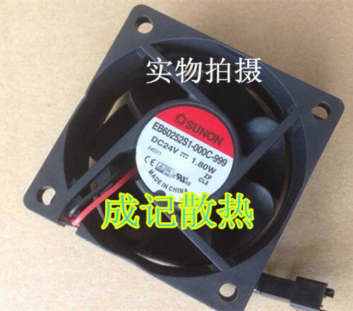 1pcs SUNON EB60252S1-000C-999 6025 24V 1.8w 6CM inverter fan