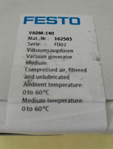 Festo VADM-140 162503 Vacuum Generator One VADM140