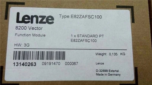 LENZE E82ZAFSC100 Inverter 8200 Vector Function Module One