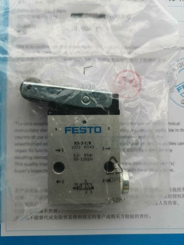 Festo RS-3-1/8 2272 Solenoid Valve One Free Shipping RS31/8